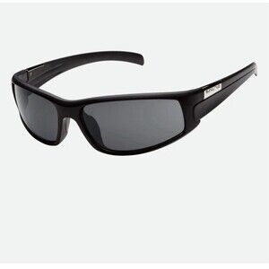 Suncloud Swagger Polarized Sunglasses Unisex Black Wrap Around